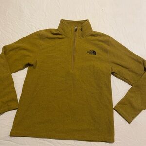 The North Face Men's Yellow Zip-Up Sweater
